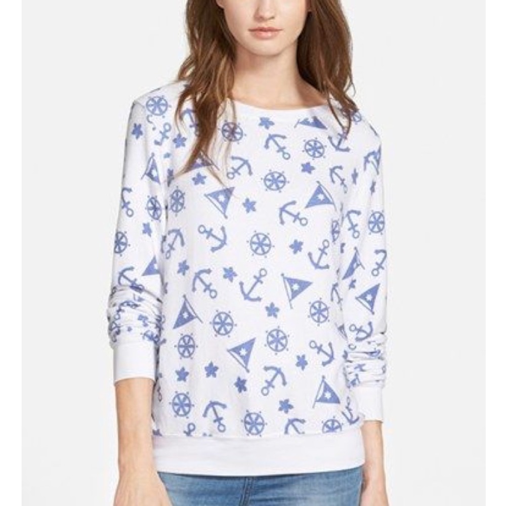 Wildfox Anchor party sweatshirt. Sz S